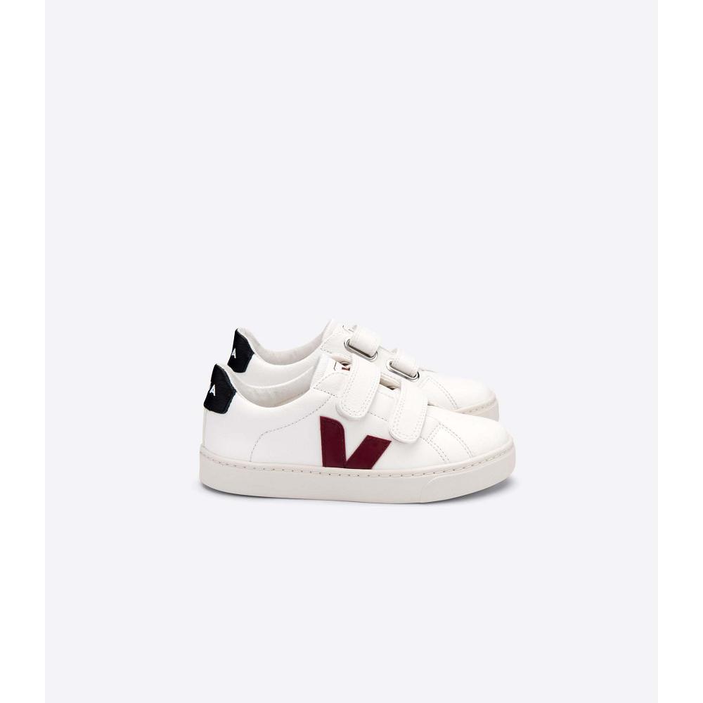 Veja ESPLAR CHROMEFREE Kids\' Shoes White/Black/Red | CA 727FDN